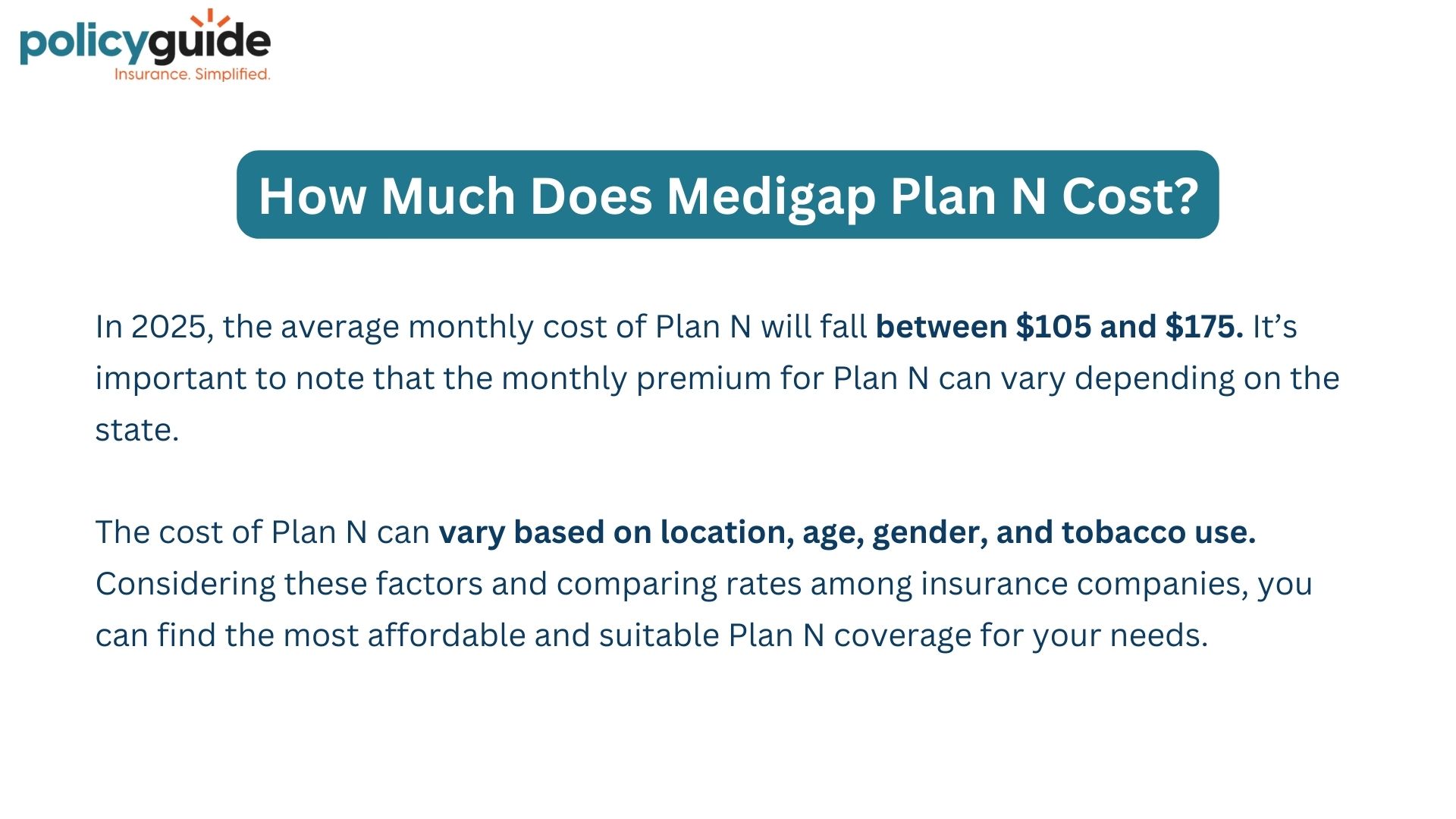 How Much Does Plan N Cost?
